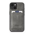 thumbnail image 1 of Detachable for iPhone 13 Wallet Case with Card Holder, Magnetic PU Leather Credit Card Bag Protective Cover for iPhone 13 Support Wireless Charging, Gray, 1 of 9