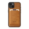 thumbnail image 1 of Detachable for iPhone 15 Plus Wallet Case with Card Holder, Magnetic PU Leather Credit Card Bag Protective Cover for iPhone 15 Plus Support Wireless Charging, Brown, 1 of 9