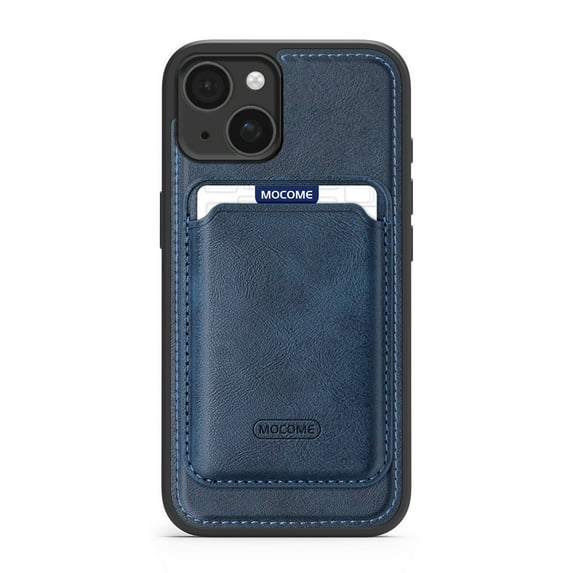Detachable for iPhone 15 Plus Wallet Case with Card Holder, Magnetic PU Leather Credit Card Bag Protective Cover for iPhone 15 Plus Support Wireless Charging, Darkblue