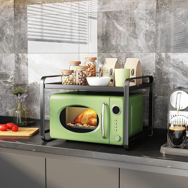 Detachable microwave rack, microwave/toaster rack, heavy-duty kitchen ...