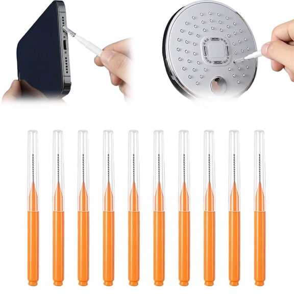 Detail Cleaning Brush Set Small Hole Gap Cleaner Tool 10 Pack, Soft Bristle Precision Crevice Dust Removal Reusable Cap, For Car Interior Home Kitchen Electronics Cleaning