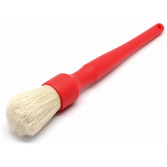 Detail Factory - Boar Detailing Brush - Long-Handle, Red