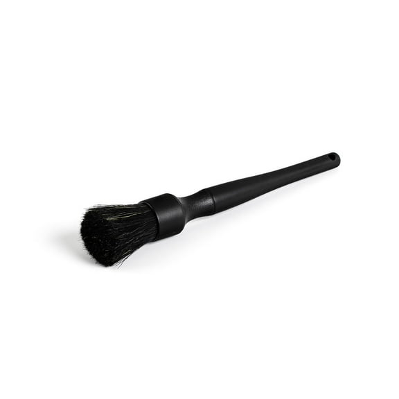 Detail Factory - Boar Hair Detailing Brush - Long-Handle, Black on Black