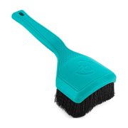 Detail Factory Motorcycle Curved Tire Brush   Ergonomic Grip & Stiff Bristles for Deep Tire Cleaning   Curved Head for Motorcycles, ATVs & Bicycles   Riptide
