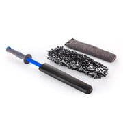 Detail Factory - Wheel Brush Kit with Interchangeable Microfiber Covers - Avalanche