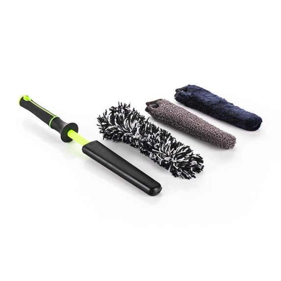 Detail Factory - Wheel Brush Mini with Interchangeable Microfiber Covers - Octane Ectoplasm