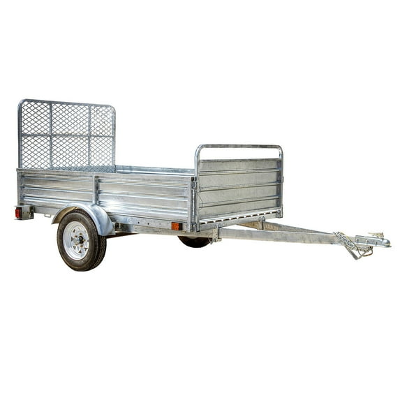 5 ft. x 7 ft. Multi Purpose Utility Trailer Kits with Drive Up Gate (Galvanized)