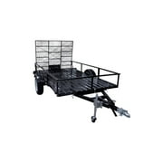 6 ft. x 10 ft. Multi Purpose Open Rail Utility Trailer with Drive-Up Gate