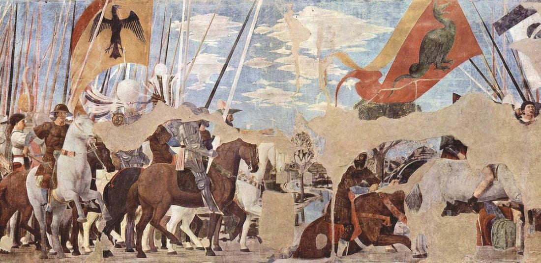 Detail Legend Of The Holy Cross Canvas Art - Piero Della Francesca (24 x 36)