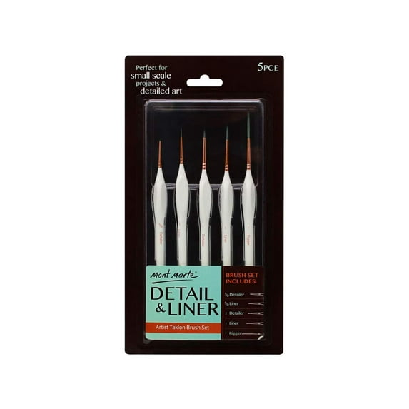 Detail & Liner Brush Set (5pc)