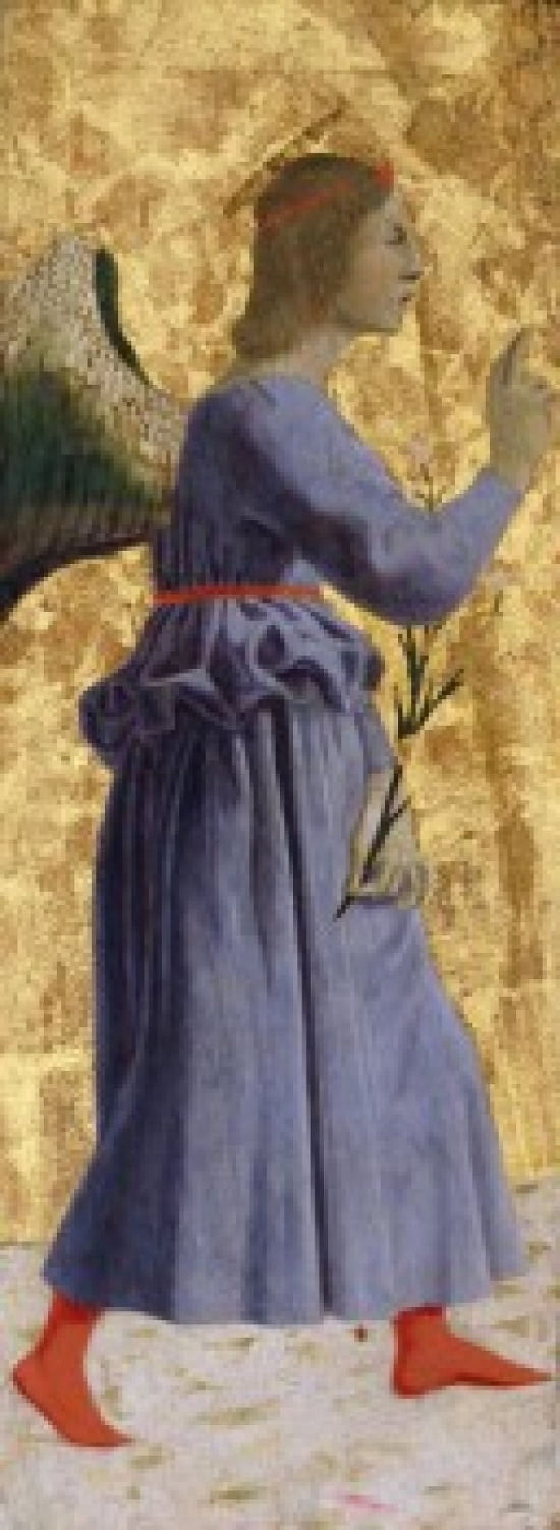 Detail from Madonna of Mercy by Piero della Francesca tempera on wood (1420-1492) Italy Tuscany Sansepolcro Civic Museum Canvas Art - Piero della Francesca (24 x 36)