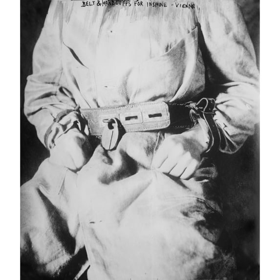 Detail Of Belt And Handcuffs On An Insane Person History (24 x 36)