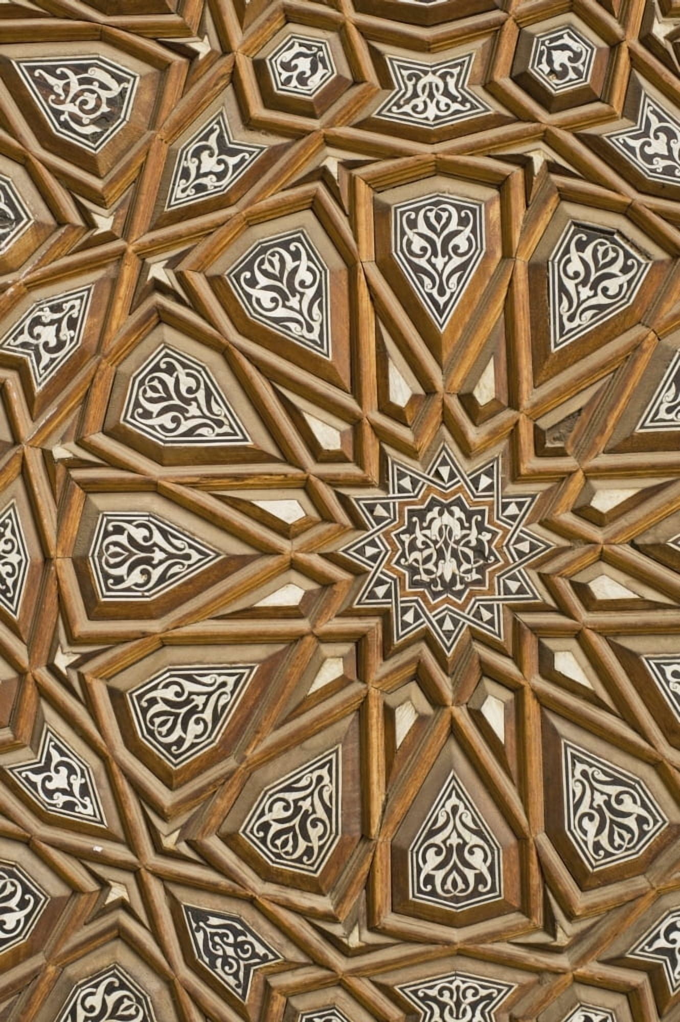 Detail Of Decorated Door In Rifai Mosque Canvas Art - Ian Cumming Design Pics (11 x 17)