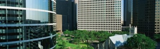 Detail Of Glass Building Canvas Art - Panoramic Images (38 x 12)