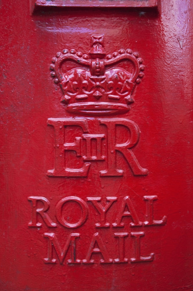Detail Of Old Royak Mail Post Box Detail Of Old Post Box England Uk Europe Canvas Art - Mark Thomas Design Pics (12 x 19)