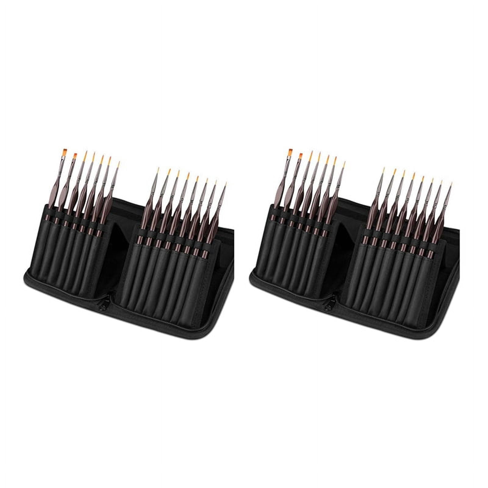 Detail Paint Brush Set,30Pcs Miniature Painting Brushes Kit,Professional Mini Fine Paint Brushes Set