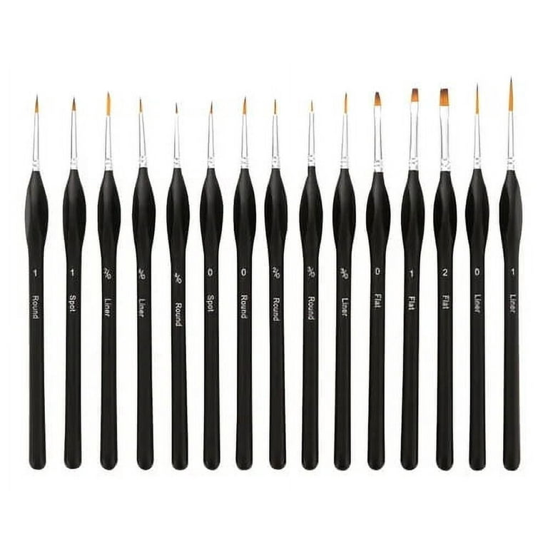 Detail Paint Brushes Set 10pcs Miniature Brushes for Fine Detailing & Art  Painting - Acrylic, Watercolor,Oil,Models, Warhammer 40k.