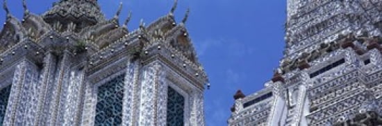 Detail Wat Arun Bangkok Thailand Canvas Art - Panoramic Images (36 x 12)