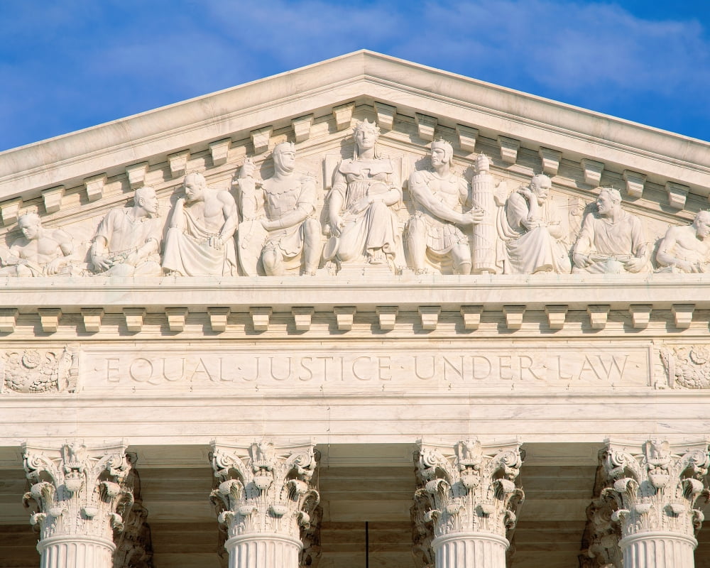 Detail from Supreme Court Building Canvas Art - Panoramic Images (22 x 28)
