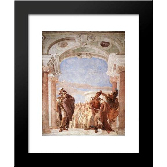 Detail of Agamemnon, from Minerva Restraining Achilles from Killing Agamemnon 20x24 Framed Art Print by Giovanni Battista Tiepolo