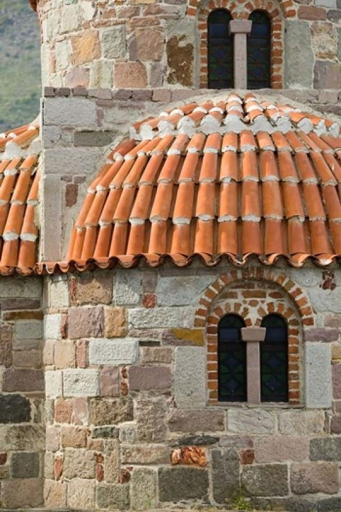 Detail of Panaghias Myrsiniotisis Chapel above the Limonos Monastery Filia Lesvos Greece Canvas Art - Walter Bibikow DanitaDelimont (24 x 36)