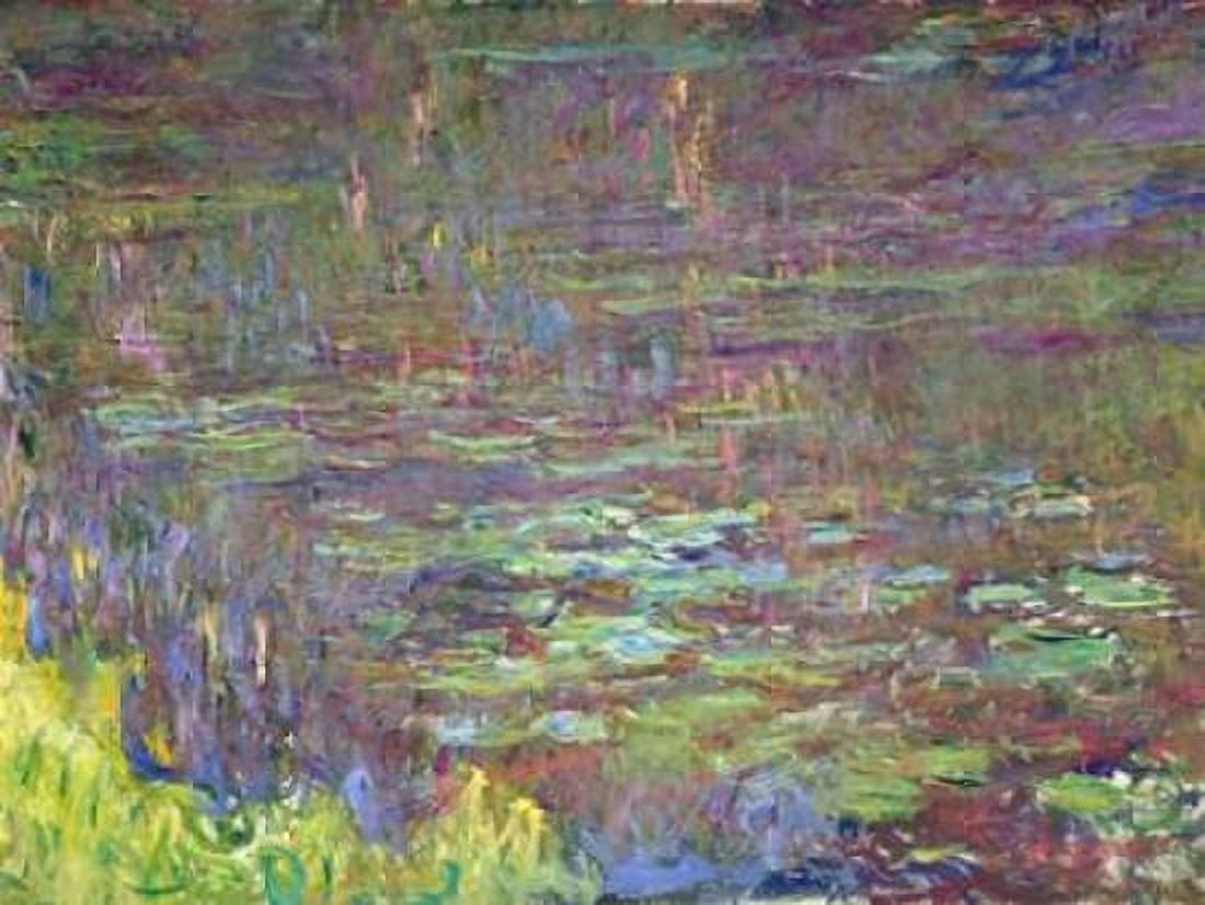 Detail of Waterlilies at Sunset Canvas Art - Claude Monet (22 x 28)