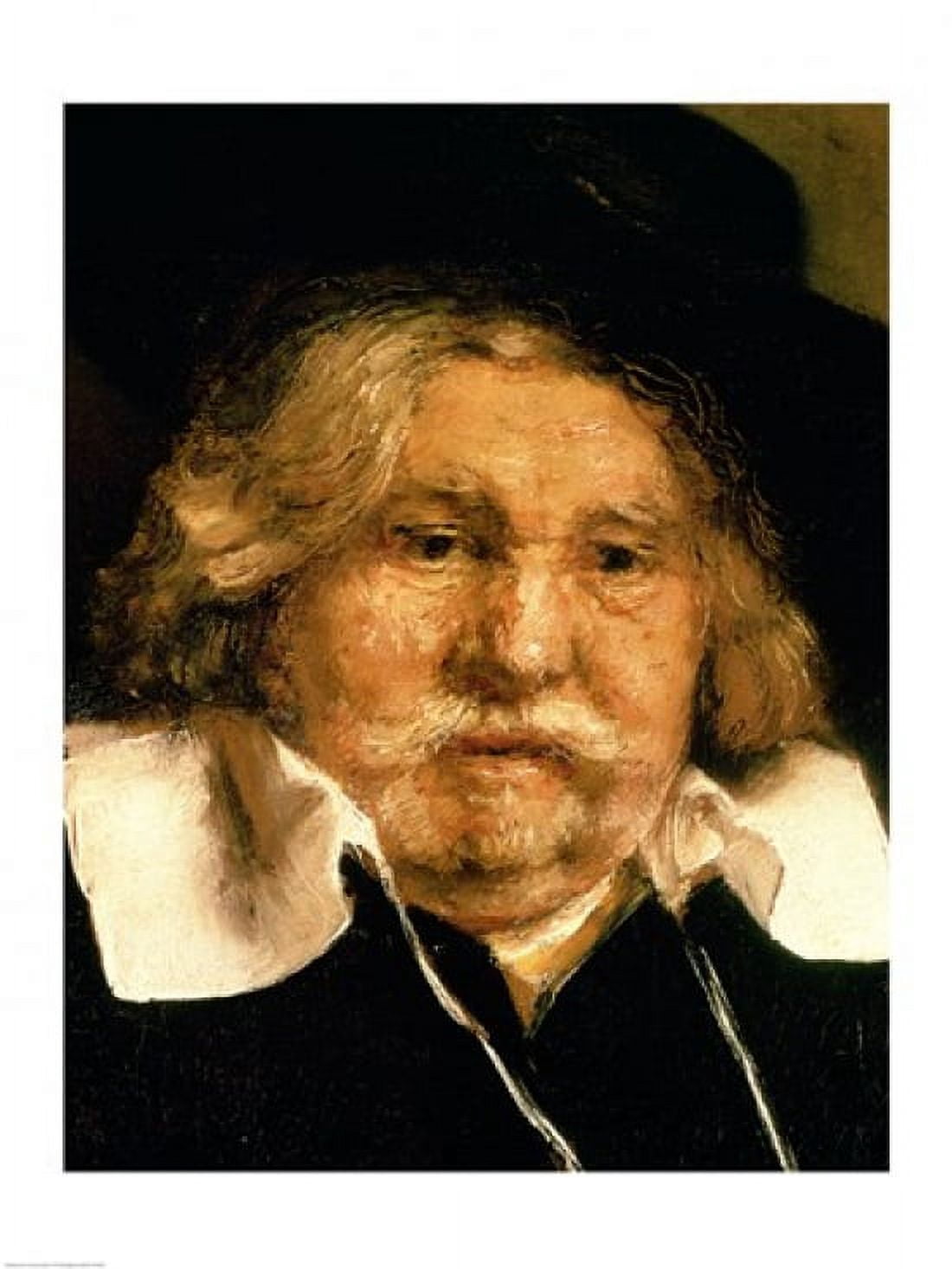 Detail of a Portrait of an old man 1667 Canvas Art - Rembrandt van Rijn (18 x 24)