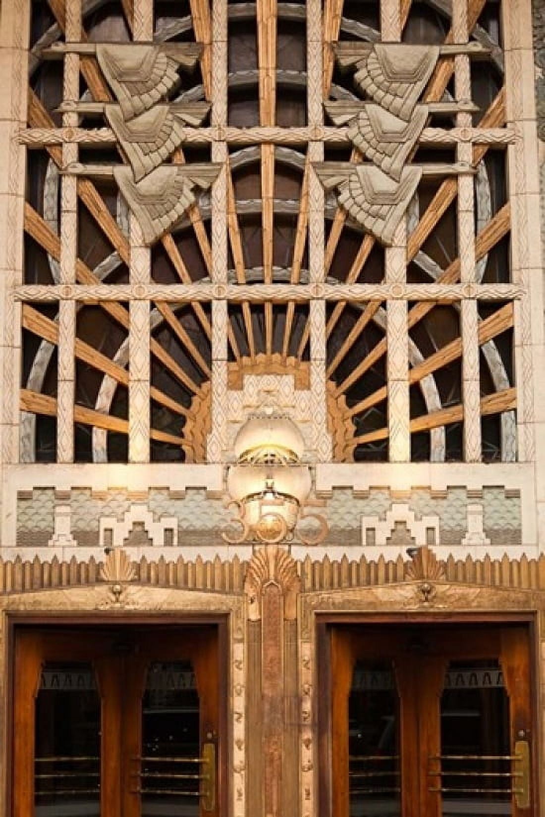 Detail of the Marine Building Vancouver British Columbia Canada Canvas Art - Walter Bibikow DanitaDelimont (24 x 36)