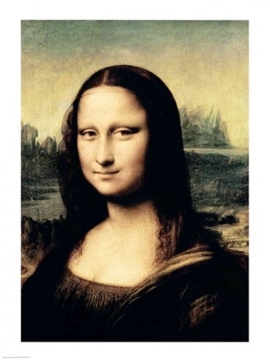 Detail of the Mona Lisa c1503-6 Canvas Art - Leonardo Da Vinci (18 x 24)