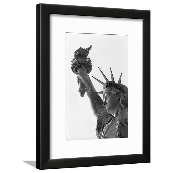 Detail of the Statue of Liberty by Frederic Auguste Bartholdi, Framed Art Print Wall Art Sold by Art.Com
