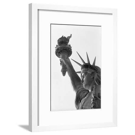 Detail of the Statue of Liberty by Frederic Auguste Bartholdi, Framed Art Print Wall Art Sold by Art.Com
