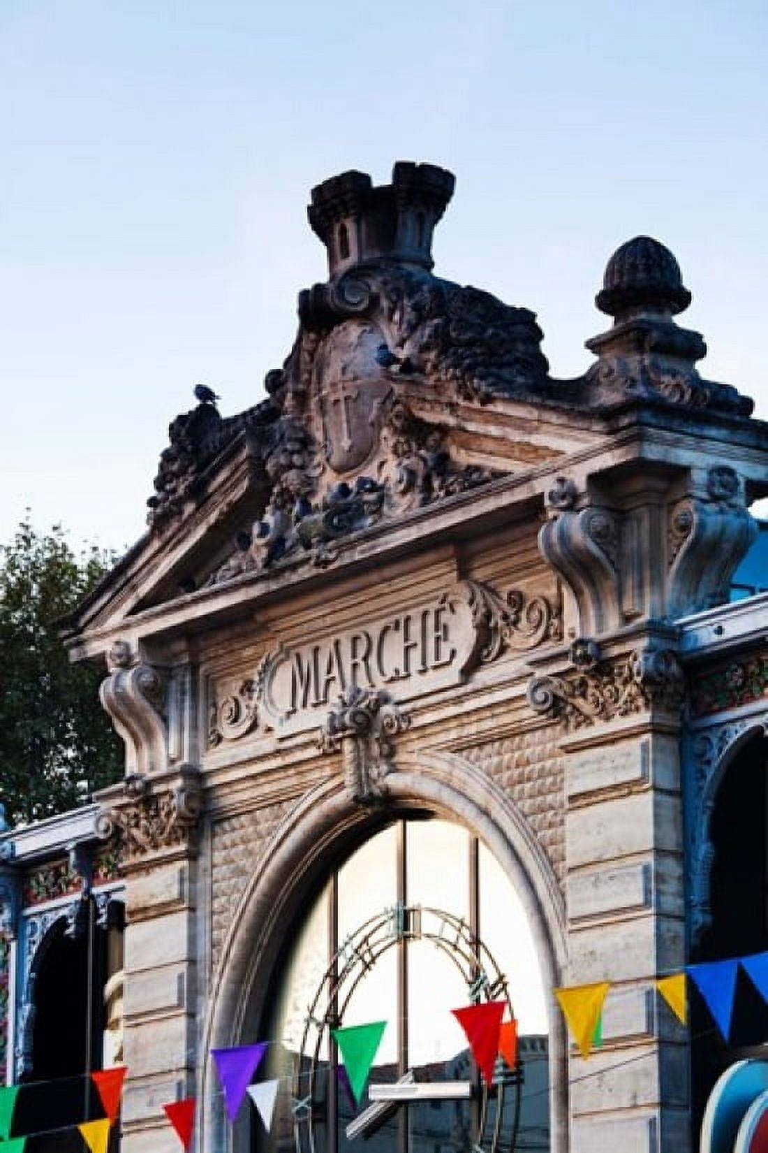 Detail of the covered market Narbonne Aude Languedoc-Roussillon France Canvas Art - Panoramic Images (24 x 36)