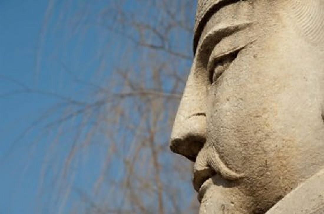 Detail of warrior statue Changling Sacred Way Beijing China Canvas Art - Cindy Miller Hopkins DanitaDelimont (36 x 24)