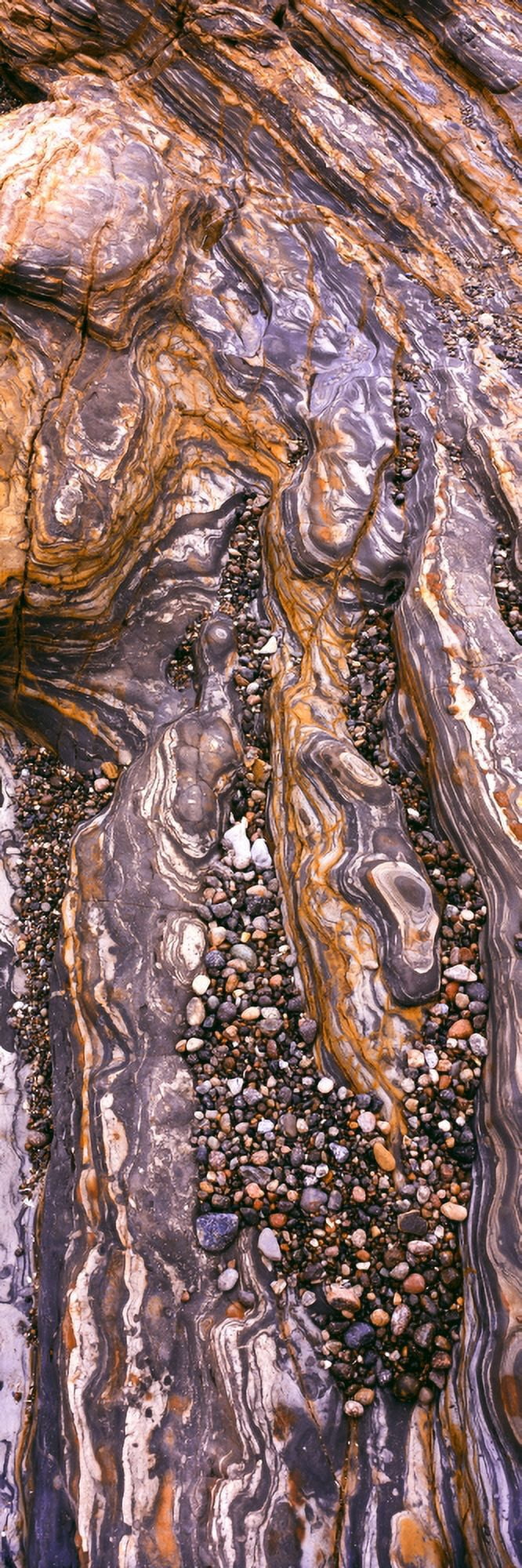 Detail study of erosion patterns and colors Montana De Oro State Park Los Osos San Luis Obispo County California USA Canvas Art - Panoramic Images (27 x 9)