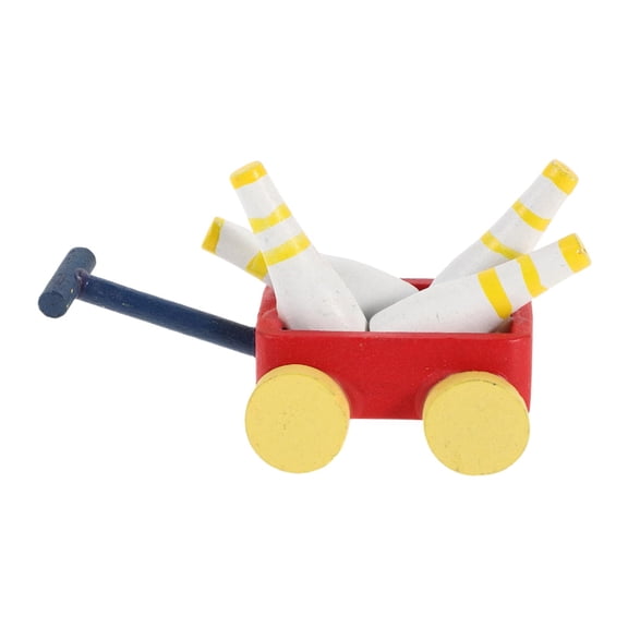 Detailed 1/12 Dollhouses Bowling Trolley Model With Compact Design For Indoor Outdoor Play
