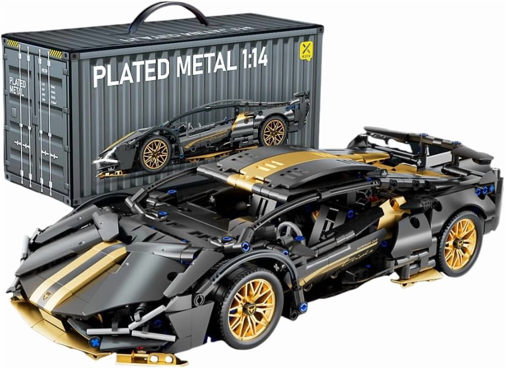 Detailed 1:14 Racing Car Building Toy with Metallic Finish, Luxury ...