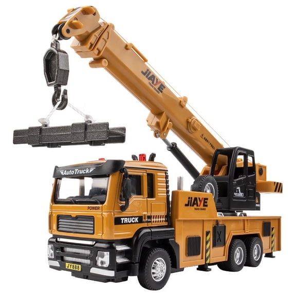 Detailed 1:50 Engineering Crane Miniature – This precision-modeled crane replicates the look and feel of a full-sized construction vehicle, with careful attention to every component, from the operato