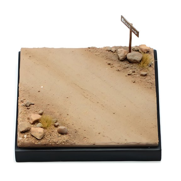 Detailed 1:64 Scale Resin Art Piece Square Platform Simulation Scene Display Base For Collectors And Home Decoration