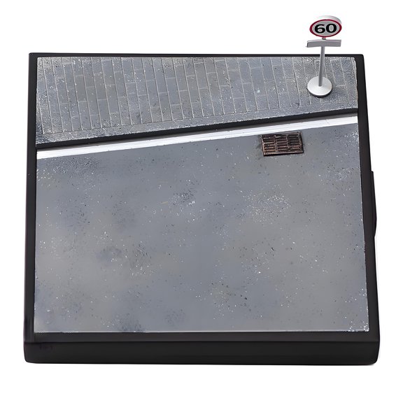 Detailed 1:64 Scale Resin Art Piece Square Platform Simulation Scene Display Base For Collectors And Home Decoration