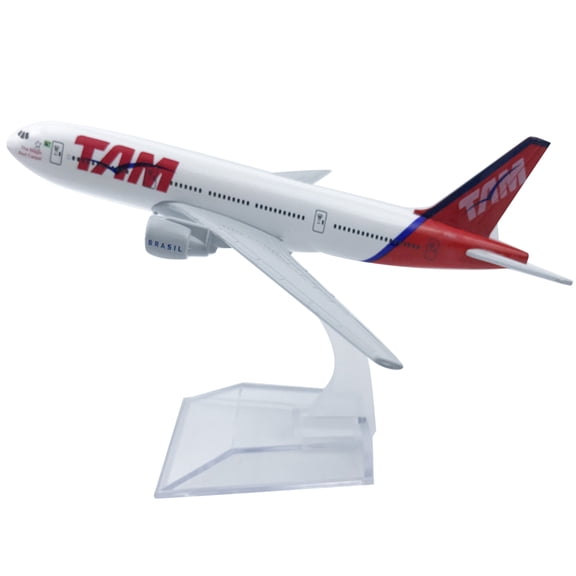 Detailed 16cm Brazil TAM 777 Plane Model Retro and Elegant Home Decor for Aviation Enthusiasts