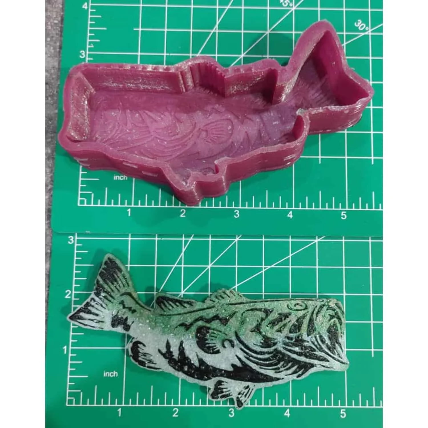 Detailed Bass Silicone Freshie Mold