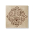 thumbnail image 1 of Detailed Botanical Hamsa Symbol Religious Graphic Art Gallery Wrapped Canvas Print Wall Art, 1 of 7