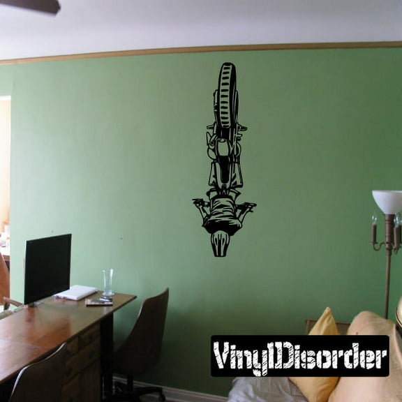 Detailed Cordova Backflip Dirt Bike Decal - 36 Inches