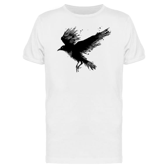 Detailed Crows Graphic T-Shirt Men -Image by Shutterstock, Male XX-Large