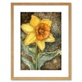 thumbnail image 1 of Detailed Daffodil Flower Watercolour Art Nouveau Artwork Framed Wall Art Print 9X7 Inch, 1 of 5