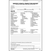 Detailed Driver's Vehicle Inspection Report 25-pk. - Book Format, 2-Ply Carbonless, 5.5" x 8.5", 31 Sets of Forms Per DVIR Book