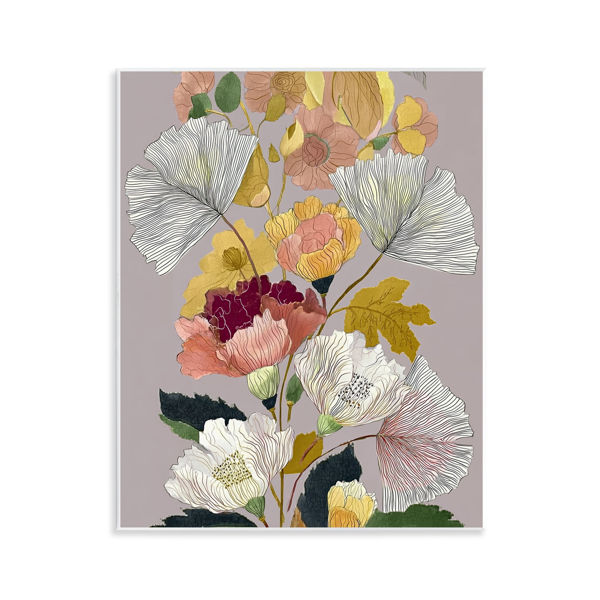 Detailed Foliage Leaves Wall Plaque Art, design by Annabelle Hall