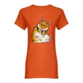 thumbnail image 1 of Detailed Hamster Sketch Shaped T-Shirt Women -Image by Shutterstock, Female Medium, 1 of 2
