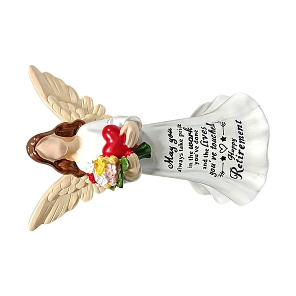 Detailed Handcrafted Resin Angel Perfect For Desk Or Shelf Display