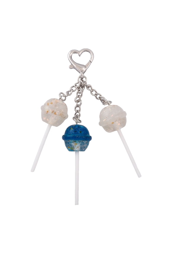 Detailed Lollipop Keyring Realistic Candy Shaped Resin Key Chain For Women Girls Backpack Keys Fashion Accessory